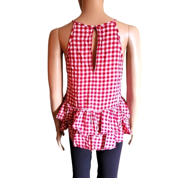 Zara Trafaluc Collection Red Gingham Halter Top - Picture 2 of 7
